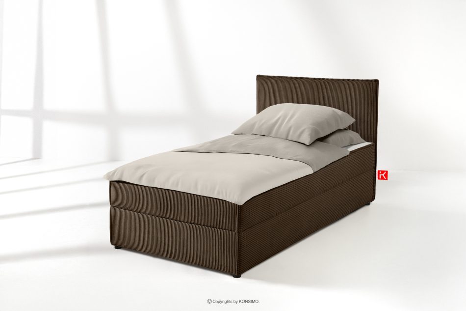 ROTI Boxspringbett für Teenager 80 cm dunkelbraun Dunkelbraun - Foto 1