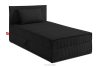 ROTI Boxspringbett 90 cm aus Kordstoff schwarz schwarz - Foto 1