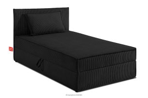 ROTI, https://konsimo.de/kollektion/roti/ Boxspringbett 90 cm aus Kordstoff schwarz schwarz - Foto