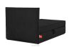 ROTI Boxspringbett 90 cm aus Kordstoff schwarz schwarz - Foto 5