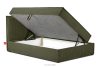 ROTI Boxspringbett 90 cm aus Kordstoff oliv oliv - Foto 6