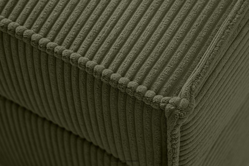 ROTI Boxspringbett 90 cm aus Kordstoff oliv oliv - Foto 8