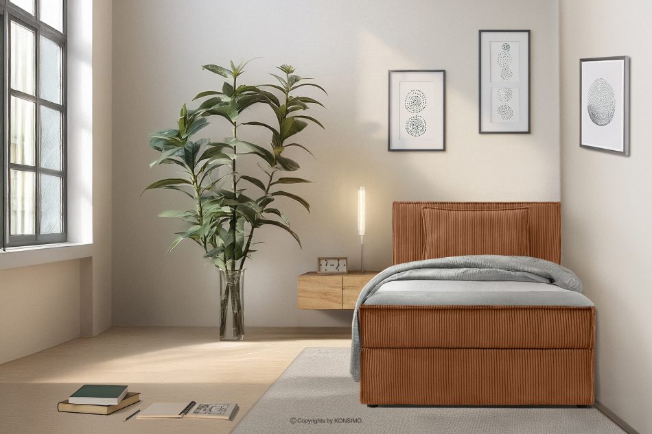 ROTI Boxspringbett für Teenager 90 cm rot rot - Foto 13