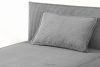 ROTI Boxspringbett 100 cm aus Kordstoff hellgrau hellgrau - Foto 7