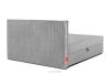 ROTI Boxspringbett 140 cm aus Kordstoff hellgrau hellgrau - Foto 6