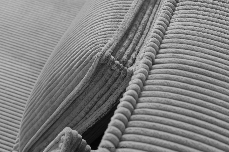 ROTI Boxspringbett 140 cm aus Kordstoff hellgrau hellgrau - Foto 10