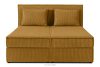 ROTI Boxspringbett 140 cm aus gelbem Kordstoff gelb - Foto 4