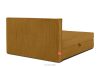 ROTI Boxspringbett 140 cm aus gelbem Kordstoff gelb - Foto 6