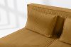 ROTI Boxspringbett 140 cm aus gelbem Kordstoff gelb - Foto 8