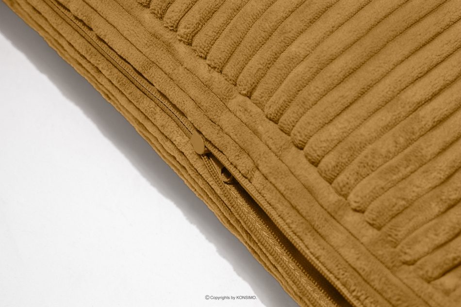 ROTI Boxspringbett 140 cm aus gelbem Kordstoff gelb - Foto 11