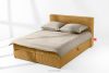 ROTI Boxspringbett 140 cm aus gelbem Kordstoff gelb - Foto 2
