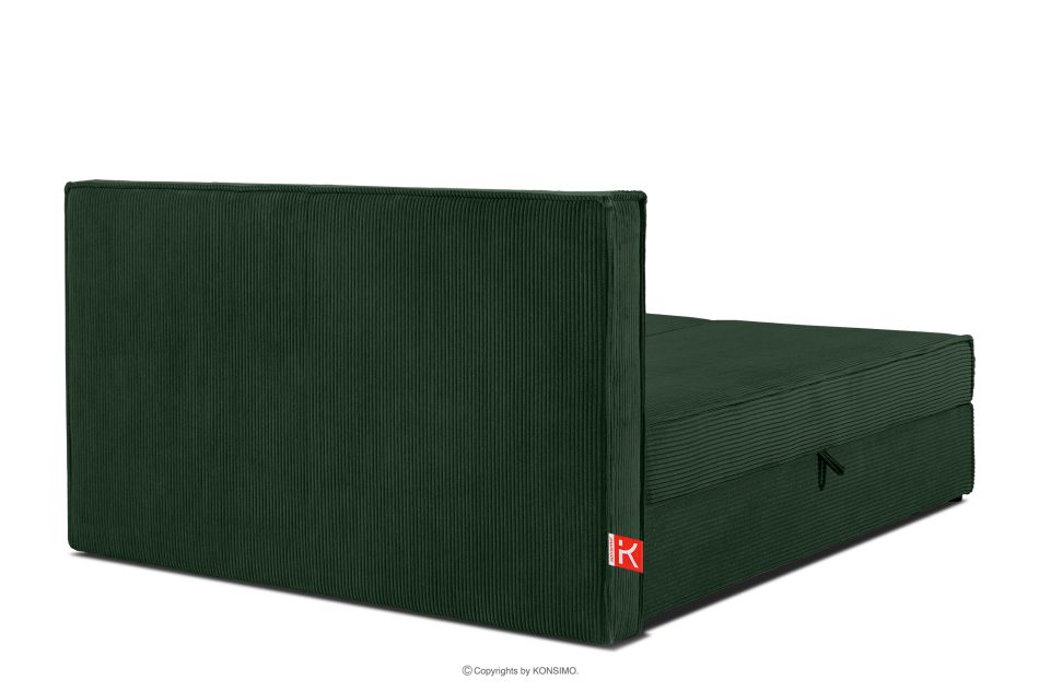ROTI Doppelbett 140 cm aus dunkelgrünem Kordstoff dunkelgrün - Foto 5