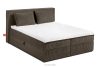 ROTI Boxspringbett 140 cm mit Bettkasten aus braunem Kordstoff braun - Foto 1