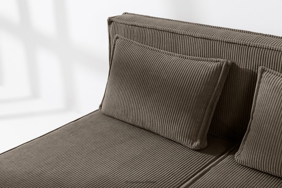 ROTI Boxspringbett 140 cm mit Bettkasten aus braunem Kordstoff braun - Foto 7