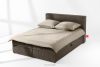ROTI Boxspringbett 140 cm mit Bettkasten aus braunem Kordstoff braun - Foto 2