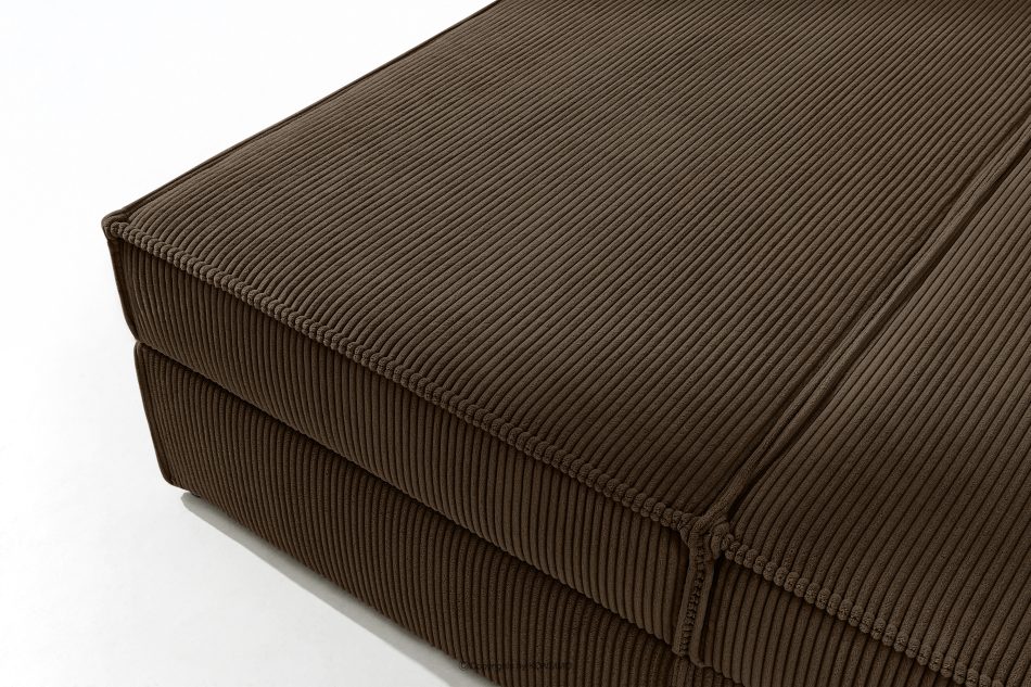 ROTI Boxspringbett 140 cm mit Bettkasten Kordstoff dunkelbraun Dunkelbraun - Foto 9