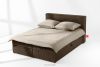 ROTI Boxspringbett 140 cm mit Bettkasten Kordstoff dunkelbraun Dunkelbraun - Foto 2
