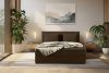 ROTI Boxspringbett 140 cm mit Bettkasten Kordstoff dunkelbraun Dunkelbraun - Foto 16