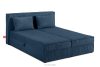 ROTI Bett 160 cm mit Bettkasten Kordstoff navy blau marineblau - Foto 3