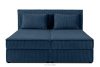 ROTI Bett 160 cm mit Bettkasten Kordstoff navy blau marineblau - Foto 4