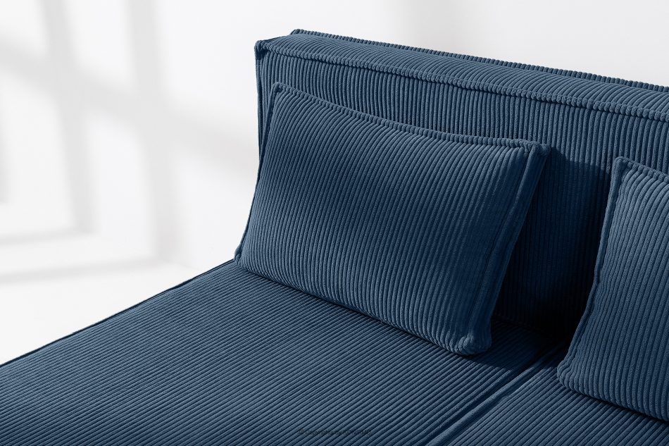 ROTI Bett 160 cm mit Bettkasten Kordstoff navy blau marineblau - Foto 7