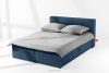 ROTI Bett 160 cm mit Bettkasten Kordstoff navy blau marineblau - Foto 2