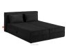 ROTI Boxspringbett 180 cm aus Kordstoff schwarz schwarz - Foto 3