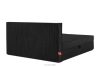 ROTI Boxspringbett 180 cm aus Kordstoff schwarz schwarz - Foto 6