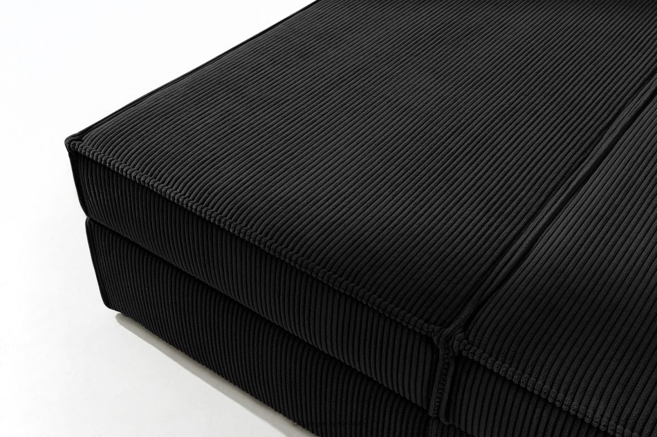 ROTI Boxspringbett 180 cm aus Kordstoff schwarz schwarz - Foto 9
