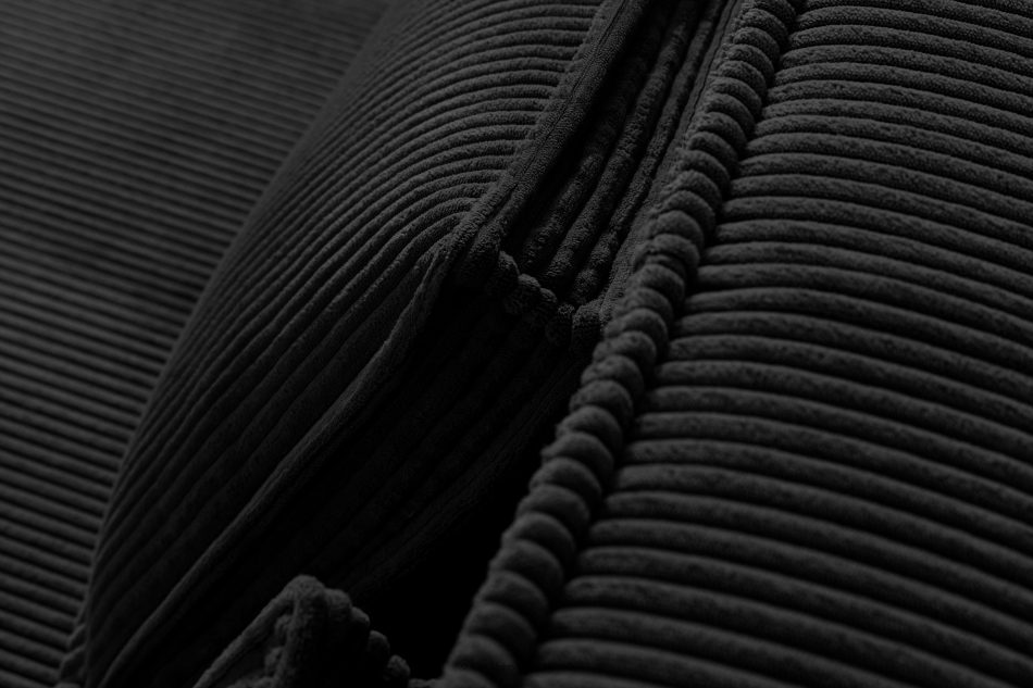 ROTI Boxspringbett 180 cm aus Kordstoff schwarz schwarz - Foto 10