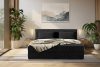 ROTI Boxspringbett 180 cm aus Kordstoff schwarz schwarz - Foto 16