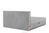 ROTI Boxspringbett 180 cm aus Kordstoff hellgrau hellgrau - Foto 6