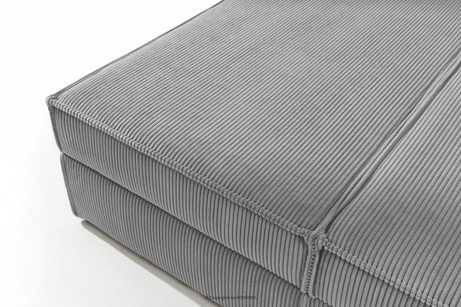 ROTI Boxspringbett 180 cm aus Kordstoff hellgrau hellgrau - Foto 9