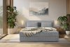 ROTI Boxspringbett 180 cm aus Kordstoff hellgrau hellgrau - Foto 16