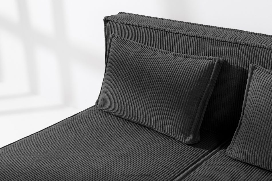 ROTI Boxspringbett 180 cm aus Kordstoff dunkelgrau dunkelgrau - Foto 7