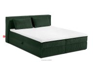 Doppelbett 180 cm aus Kordstoff dunkelgrün