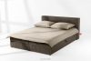 ROTI Boxspringbett 180 cm mit Bettkasten aus braunem Kordstoff braun - Foto 2