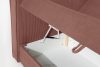 ROTI Boxspringbett 180 cm mit Bettkasten Kordstoff rosa rosa - Foto 13
