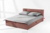 ROTI Boxspringbett 180 cm mit Bettkasten Kordstoff rosa rosa - Foto 2