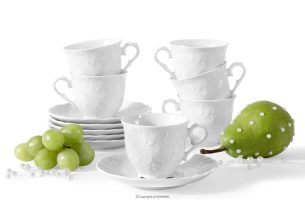 CMIELOW ROCOCO, https://konsimo.de/kollektion/cmielow-rococo/ Kaffeetasse mit Untertasse 6 tlg. in Porzellan weiß 100ml weiß - Foto