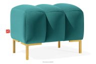 Sitzhocker auf hohen goldenen Beinen elegant marine