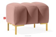 Sitzhocker auf hohen goldenen Beinen elegant rosa