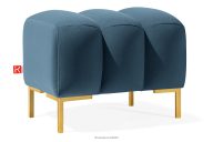 Sitzhocker auf hohen goldenen Beinen elegant navy blau