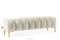 Breiter Sitzhocker mit goldenen Beinen 160 für Korridor creme