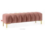 Breiter Sitzhocker mit goldenen Beinen 160 für Korridor rosa