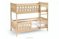 Etagenbett für Kinder mit Matratze und Schublade braun