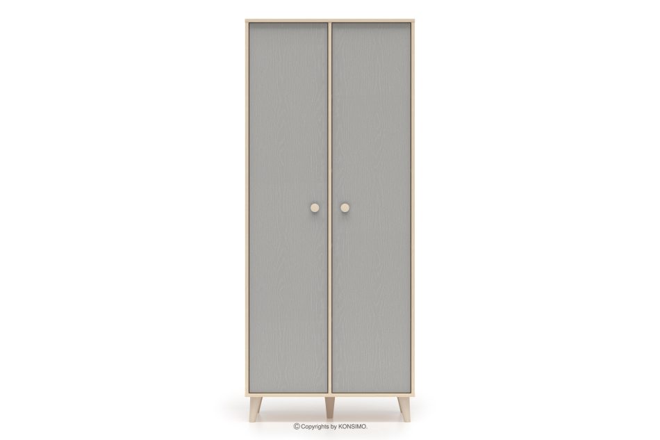 PUNGI Kinderzimmer-Kleiderschrank grau/beige grau/beige - Foto 2