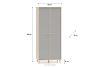PUNGI Kinderzimmer-Kleiderschrank grau/beige grau/beige - Foto 10