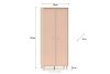 PUNGI Kinderzimmer-Kleiderschrank rosa/beige rosa/beige - Foto 10