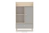 PUNGI Kinderzimmertruhe mit Einlegeböden und Schublade grau/beige grau/beige - Foto 3